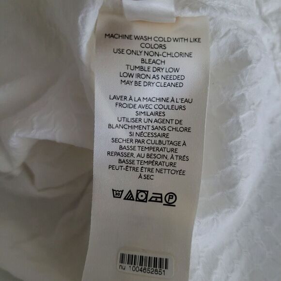 Free People Top Large White Brynn Tunic Peasant Cottagecore Hippie Babydoll - Picture 8 of 10